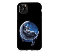 Custodia per iPhone 11 Pro Max Ufficiale Spiral Velvet Moon Cat Gothic Fantasy