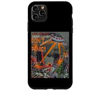 Custodia per iPhone 11 Pro Max Ufo Flying Saucer Invasion 1950 Sience Fiction Abduction