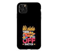 Custodia per iPhone 11 Pro Max Ukulele Non C'è Interruttore Off Divertente Lettore Musicale Hawaiano
