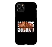 Custodia per iPhone 11 Pro Max Un bisonte in Badlands South Dakota Colorato Formazioni rocciose