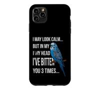 Custodia per iPhone 11 Pro Max Un detto divertente può sembrare calmo ma la mia testa ti ha morso 3 volte
