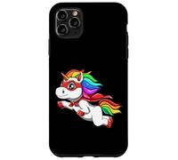 Custodia per iPhone 11 Pro Max Unicorno divertente come eroe per un supereroe