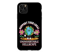 Custodia per iPhone 11 Pro Max Uninhabitable Hellscape Divertente cambiamento climatico Meme Terra