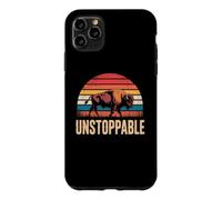 Custodia per iPhone 11 Pro Max Unstoppable Buffalo Bison Outdoor Vintage Graphic