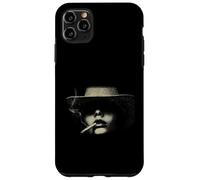 Custodia per iPhone 11 Pro Max Uomo Misterioso Con Sigaretta In Cappello Fedora