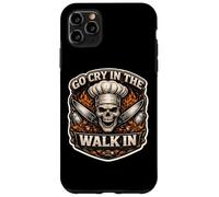 Custodia per iPhone 11 Pro Max Vai a piangere mentre cammina con Tough New Chef Assistant Assistant Skull