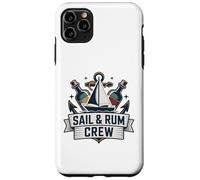 Custodia per iPhone 11 Pro Max Vela e Rum Crew Divertente Sailing Captain Sailor