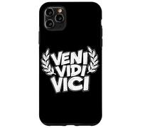 Custodia per iPhone 11 Pro Max Veni Vidi Vici Il vincitore del testo latino prende tutto