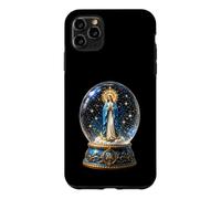Custodia per iPhone 11 Pro Max Vergine Maria Celeste Preghiera Orb Cattolico Sacra Icona Arte