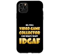 Custodia per iPhone 11 Pro Max Video Game Collector IDGAF Gaming Dank Memes Video Gamers