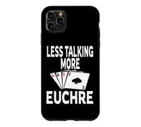 Custodia per iPhone 11 Pro Max Vincitore del gioco di carte Funny Less Talking More Euchre