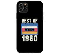 Custodia per iPhone 11 Pro Max Vintage 1980's Kid Retro Born In the 1980 Cassette