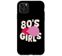 Custodia per iPhone 11 Pro Max Vintage 80's slogan themed party, Lips bubble 80s Girls