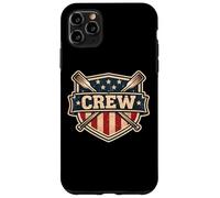 Custodia per iPhone 11 Pro Max Vintage Bandiera Americana Canottaggio Crew Row Team Rower Patriot USA