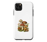 Custodia per iPhone 11 Pro Max Vintage Funghi Botanici Cottagecore Natura Foresta