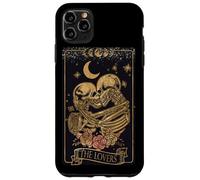 Custodia per iPhone 11 Pro Max Vintage Goth Tarot Card The Lovers Dark Academia Aesthetic
