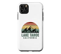 Custodia per iPhone 11 Pro Max Vintage Mountains Hiking Camping Lake Tahoe California