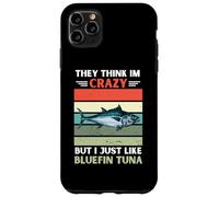 Custodia per iPhone 11 Pro Max Vintage pensano che io sia pazzo, ma mi piace solo il tonno rosso