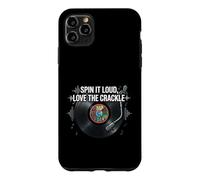 Custodia per iPhone 11 Pro Max Vinyl Record Collector Spin It Loud Love The Crackle