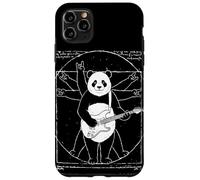 Custodia per iPhone 11 Pro Max Vitruvian Rock Panda, Leonardo di Vinci, Arte, Musica, Divertimento
