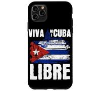 Custodia per iPhone 11 Pro Max Viva Mi Cuba Libre La Habana Campidoglio e bandiera cubana