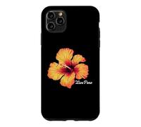 Custodia per iPhone 11 Pro Max Vivere Pono ibisco Hawaii equilibrio natura armonia aloha ohana