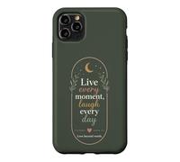 Custodia per iPhone 11 Pro Max Vivi Ogni Momento Ridi Ogni Giorno Amore