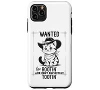 Custodia per iPhone 11 Pro Max Wanted for Rootin Most Definitely Tootin Cowboy Cat Farting