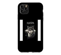 Custodia per iPhone 11 Pro Max We Are All Dogs In God's Hot Car Funny Dog Meme