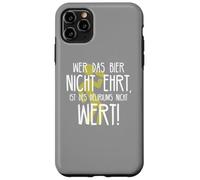 Custodia per iPhone 11 Pro Max Wer das Bier nicht ehrt Delirium Frase divertente sulla birra tedesca