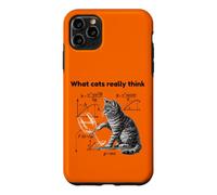 Custodia per iPhone 11 Pro Max What Cats Really Think Funny Cat Physics Humor Men Women
