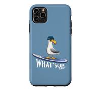Custodia per iPhone 11 Pro Max WHAT SUP Beaches Gabbiano in stand up paddling casuale