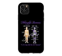 Custodia per iPhone 11 Pro Max What You See What I Feel Skeleton Fibromyalgia Awareness