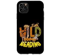 Custodia per iPhone 11 Pro Max Wild About Reading Books Bibliotecario del giorno della biblioteca degli animali dello zoo