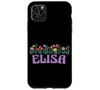 Custodia per iPhone 11 Pro Max Wildflower Floral Elisa Nome Festa della mamma Donne