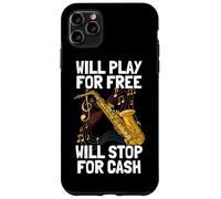 Custodia per iPhone 11 Pro Max Will play for free sassofono giocatore