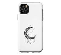 Custodia per iPhone 11 Pro Max Witchy Crescent Moon Gothic Celestial Lunar Design