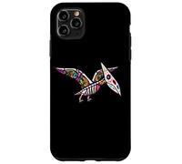 Custodia per iPhone 11 Pro Max Womens Girls Sugar Skull Muertos Pterodactyl Pterosaur Lover
