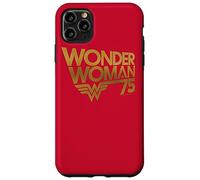 Custodia per iPhone 11 Pro Max Wonder Woman 75th Anniversary Gold Logo