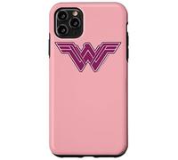 Custodia per iPhone 11 Pro Max Wonder Woman Movie Pink Geometric Pattern Logo