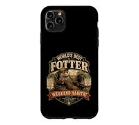 Custodia per iPhone 11 Pro Max Worlds Best Fotter Funny Lontra Backyard Dad Weekend Habitat