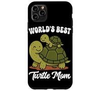 Custodia per iPhone 11 Pro Max World's Best Turtle Mom - Simpatico design con famiglia