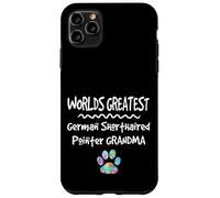 Custodia per iPhone 11 Pro Max Worlds Greatest Tedesco Capelli Corti Puntatore Nonna Cane Zampa