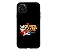 Custodia per iPhone 11 Pro Max Wound Care Crew Leopard Nursing Ferita Ostomia Infermiera WCN RN