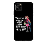 Custodia per iPhone 11 Pro Max Wrinkles Only Go Where Smiles Have Been Cute Parrot Mexican