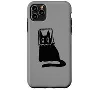 Custodia per iPhone 11 Pro Max Y2K 90s - Gatto che si vergogna Tomcat in sacco maschera