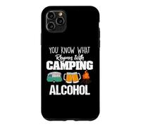 Custodia per iPhone 11 Pro Max You Know What Rhymes With Camping Alcohol Lover