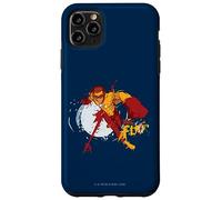 Custodia per iPhone 11 Pro Max Young Justice Splatter Art Kid Flash Logo