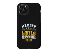 Custodia per iPhone 11 Pro Member - Panca da 226,8 kg, per palestra, sollevamento pesi, grafica PR