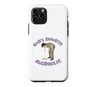 Custodia per iPhone 11 Pro Meme alcolico divertente alcolico preferito di Dio
